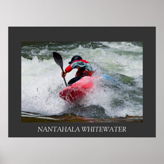 Whitewater Kayak Poster (Voorkant)
