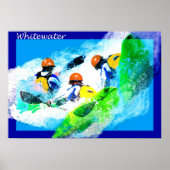 Whitewater Kayak Poster (Voorkant)
