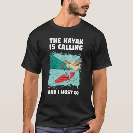 Whitewater Kayaking Is The Best Therapy T-shirt (Voorkant)