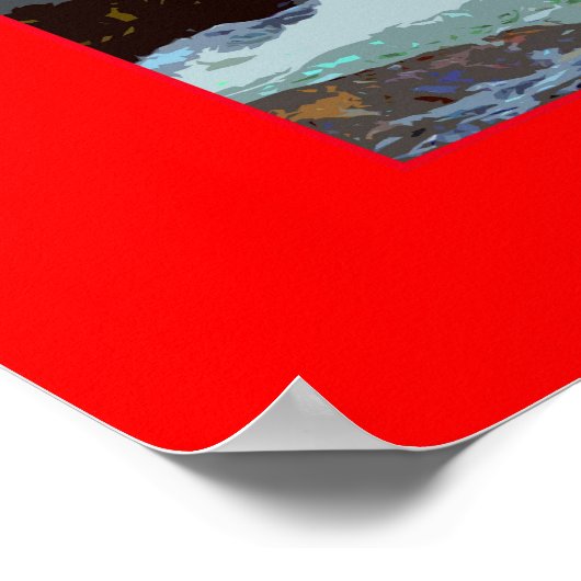 Whitewater Kayaking Photo Poster (Hoek)