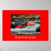Whitewater Kayaking Photo Poster (Voorkant)