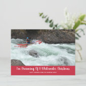 Whitewater kerst Uw eigen foto Flat Feestdagenkaart (Staand voorkant)