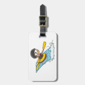 Whitewater Rafting Avontuur met Bang Jongen Bagagelabel (Voorkant verticaal)