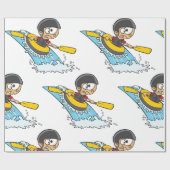 Whitewater Rafting Avontuur met Bang Jongen Cadeaupapier (Vlak)