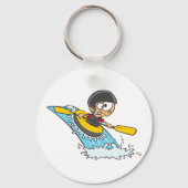 Whitewater Rafting Avontuur met Bang Jongen Sleutelhanger (Voorkant)