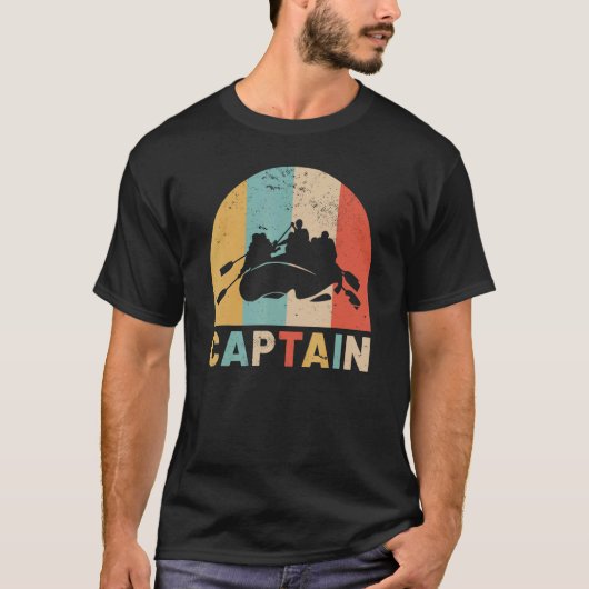 Whitewater Rafting Captain Sunset River Rat Water T-shirt (Voorkant)