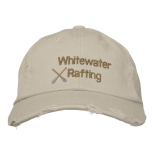 Whitewater Rafting geborduurd Pet