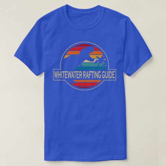 Whitewater Rafting Guide Dinosaur T-shirt (Design voorkant)