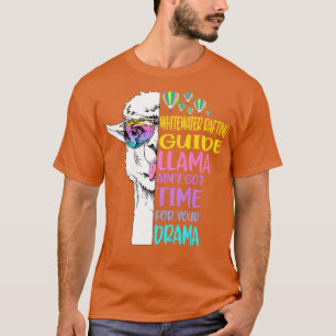Whitewater Rafting Guide Llama T-shirt