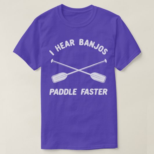 Whitewater Rafting I hoorde Banjos Paddle Sneller T-shirt (Design voorkant)