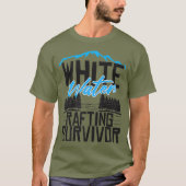 Whitewater Rafting Survivor Funny First Time T-shirt (Voorkant)