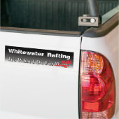 Whitewater Rafting - wat ik doe voor een zwemster Bumpersticker (Op Truck)