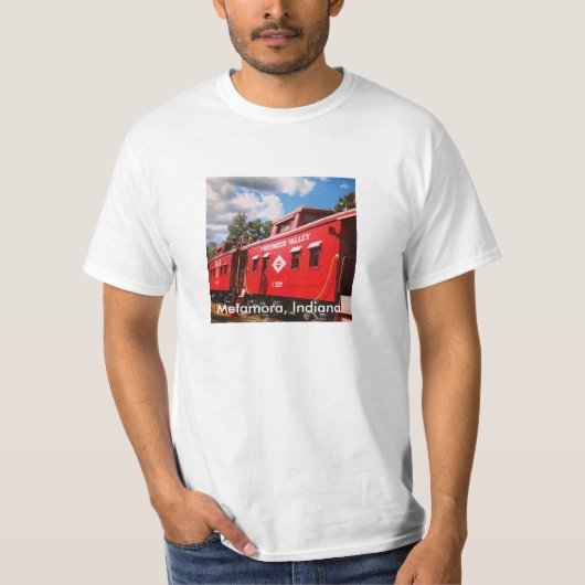 Whitewater Valley Railroad Caboose T-shirt (Voorkant)
