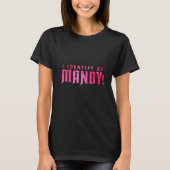 Whiteyy18 Whitey Ik identificeer me als Mandy Coug T-shirt (Voorkant)