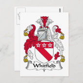 Whitfield Family Crest Briefkaart (Voorkant / Achterkant)