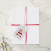 Whitfoto van Merry kerst Cadeaulabel (Met Touw)