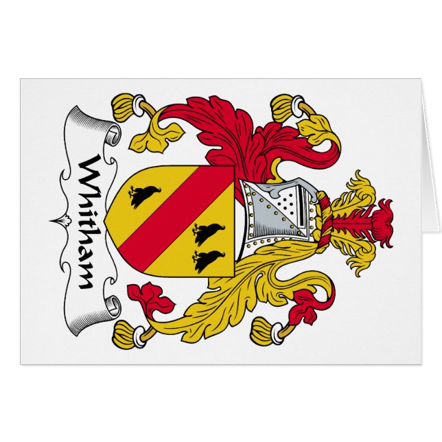 Whitham Family Crest (Voorkant Horizontaal)
