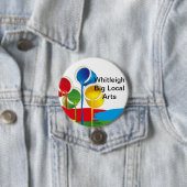 Whitleigh Big Local Arts Badge. Middelgrote groott Ronde Button 7,6 Cm (In situ)