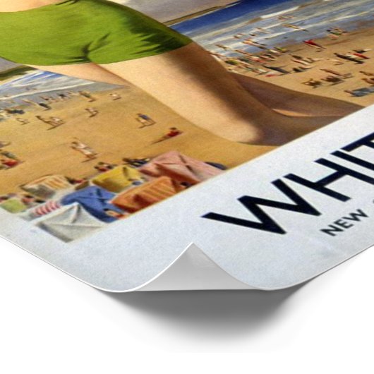  Whitley Bay, Engeland Poster (Hoek)