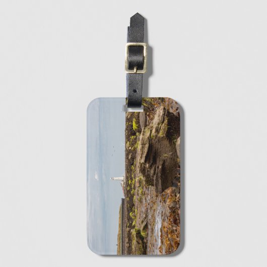 Whitley Bay lighthouse  Bagagelabel (Voorkant (verticaal))