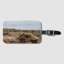 Whitley Bay lighthouse  Bagagelabel