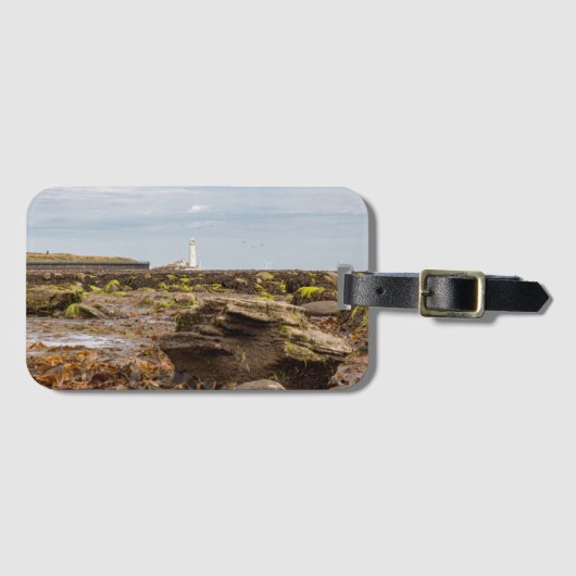 Whitley Bay lighthouse  Bagagelabel (Voorkant (horizontaal))