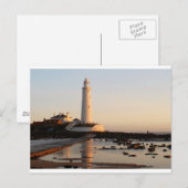 WHITLEY BAY LIGHTHOUSE BRIEFKAART (Voorkant / Achterkant)