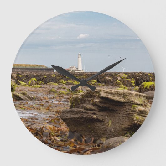 Whitley Bay lighthouse  Grote Klok (Voorkant)