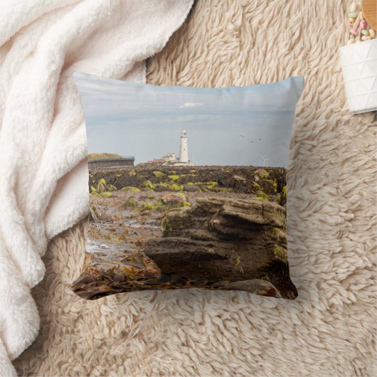 Whitley Bay lighthouse  Kussen (Deken)