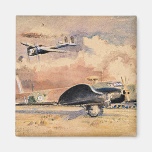 Whitley-bommenwerpers zonnen, kunstwerk van Paul N Magneet