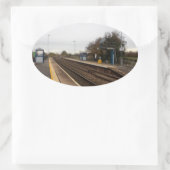 Whitley Bridge Railway Station Ovale Sticker (Tas)