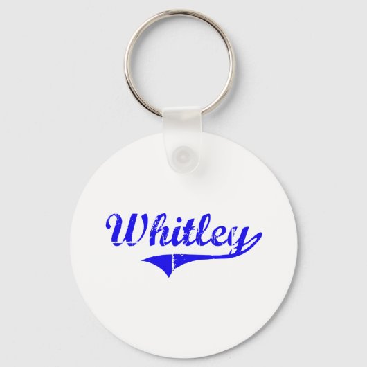 Whitley Surname Classic Style Sleutelhanger (Voorkant)