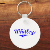 Whitley Surname Classic Style Sleutelhanger (Voorkant)