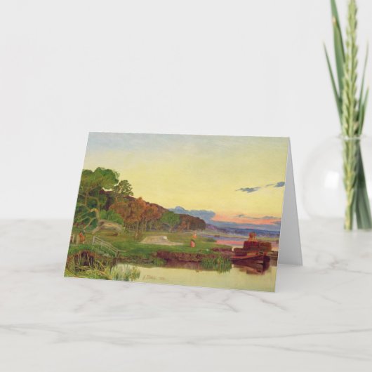 Whitlingham, Norfolk, 1860 (olie op canvas) Kaart (Voorkant)