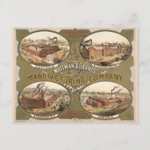 Whitman & Barnes Manufacturing Company. Briefkaart
