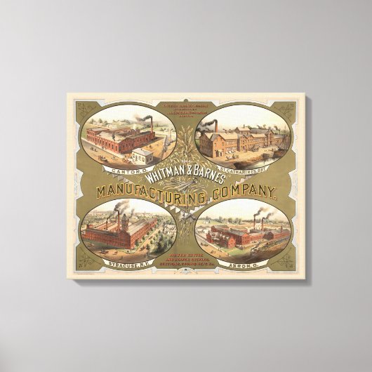 Whitman & Barnes Manufacturing Company. Canvas Afdruk (Voorkant)