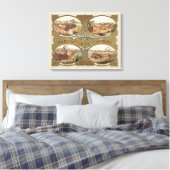 Whitman & Barnes Manufacturing Company. Canvas Afdruk (Insitu (Slaapkamer))