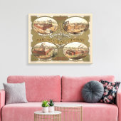 Whitman & Barnes Manufacturing Company. Canvas Afdruk (Insitu (Woonkamer))