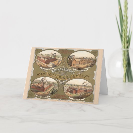 Whitman & Barnes Manufacturing Company. Kaart (Voorkant)