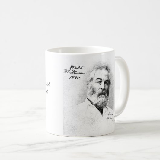 Whitman Inspirerend Quote Koffiemok (Voorkant rechts)