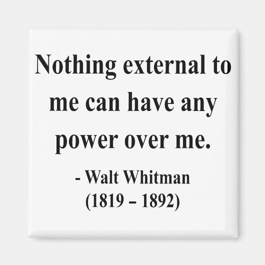 Whitman Quote 10a Magneet (Voorkant)