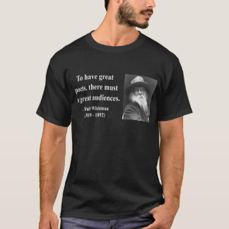 Whitman Quote 12b T-shirt
