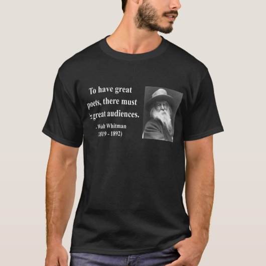 Whitman Quote 12b T-shirt (Voorkant)