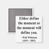 Whitman Quote 2a Magneet (Voorkant / Achterkant)