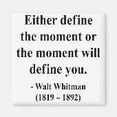 Whitman Quote 2a Magneet (Voorkant)