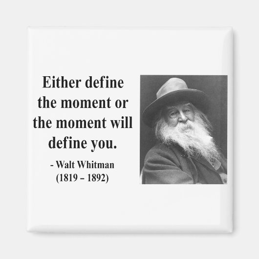 Whitman Quote 2b Magneet (Voorkant)