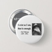Whitman Quote 3b Ronde Button 5,7 Cm (Voorkant /achterkant)