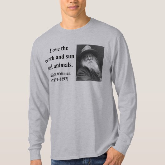 Whitman Quote 4b T-shirt (Voorkant)