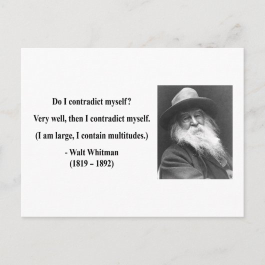 Whitman Quote 6b Briefkaart (Voorkant)