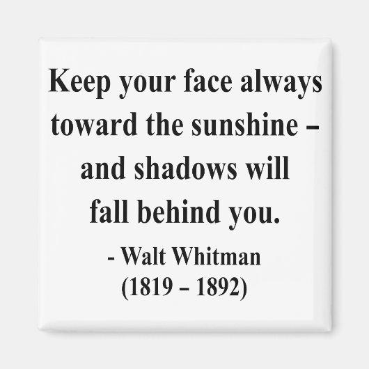 Whitman Quote 7a Magneet (Voorkant)